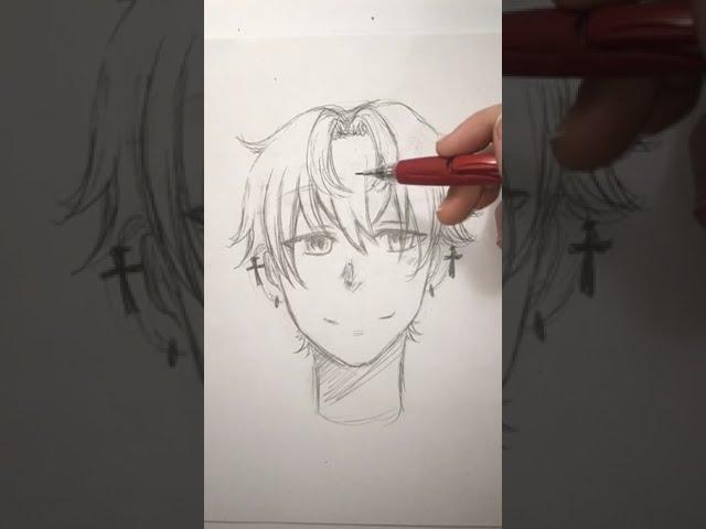 How to draw anime boy hair!!  If you have anymore tutorial ideas let me know! 