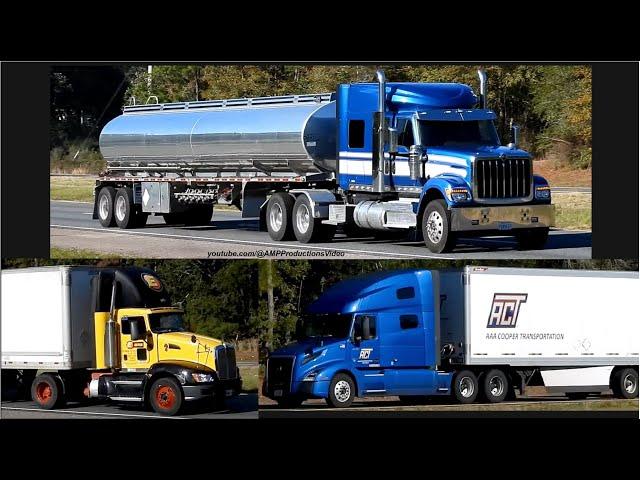 Truckspotting Blue International Volvo Kenworth Estes AAA Cooper 1225