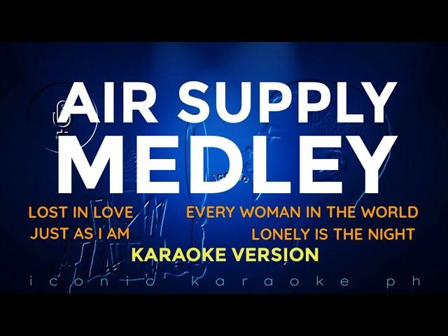 AIR SUPPLY MEDLEY | Karaoke Version | songs lyrics cover videoke 80s english love best favorite hits