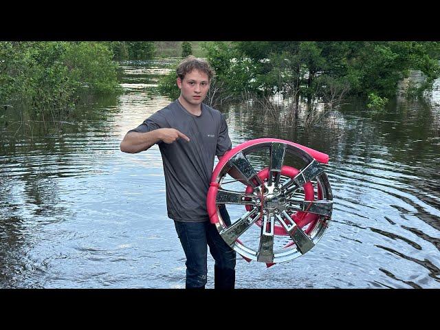 Attempting to Use 26" Rim as a Float!