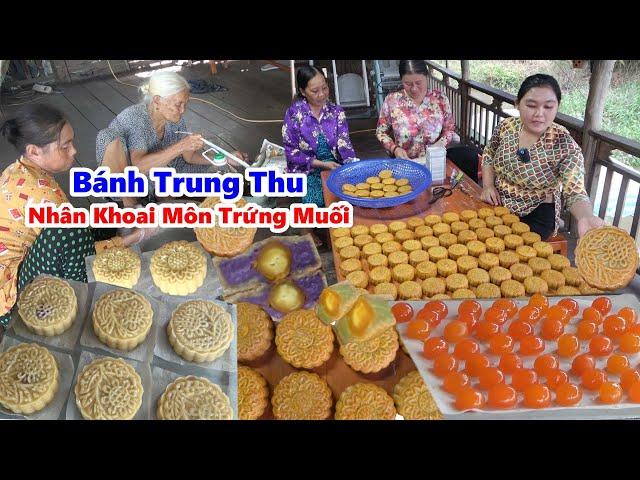 Nhận Đặt 100 Cái | BÁNH TRUNG THU HAI MÀU KHOAI MÔN TRỨNG MUỐI | Làm Nhà Kiếm Thêm Thu Nhập/ #NSĐQ