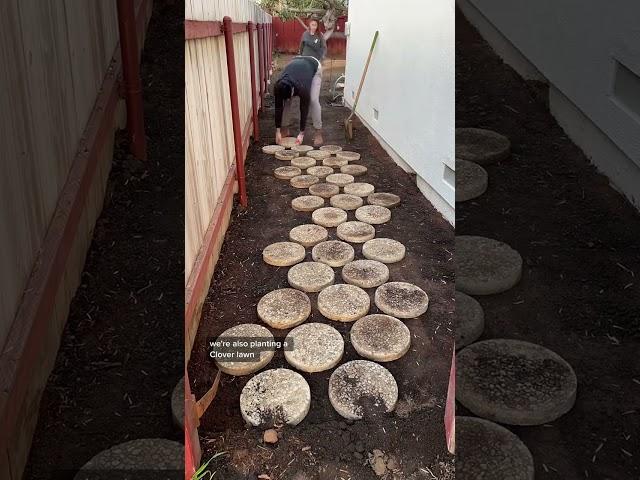 DIY Landscaping Project: Building A Hobbit-Inspired Walking Path With Recycled Stepping Stones! #la