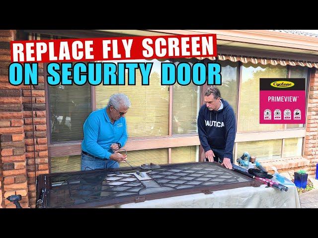 How to Replace Fly Screen Mesh on Doors! Cyclone Primeview S/S Mesh BAL29!