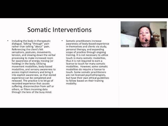 Somatic Psychology with Dr.  Karen Roller