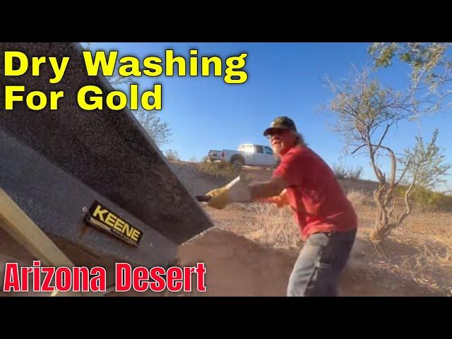 Finding Gold - Arizona Desert - Dry Washing for Gold - How To