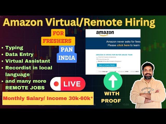 Amazon Virtual Hiring - other REMOTE JOBS |Proof - LIVE DEMO |#AmazonHiring #RemoteJobs