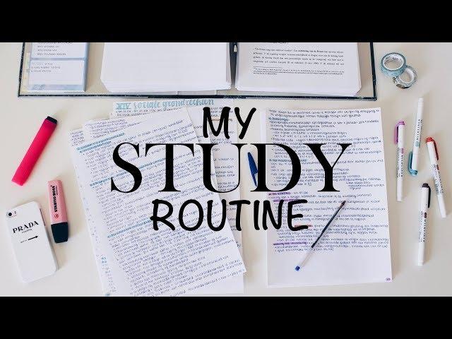 MY STUDY ROUTINE - study routine of a law student