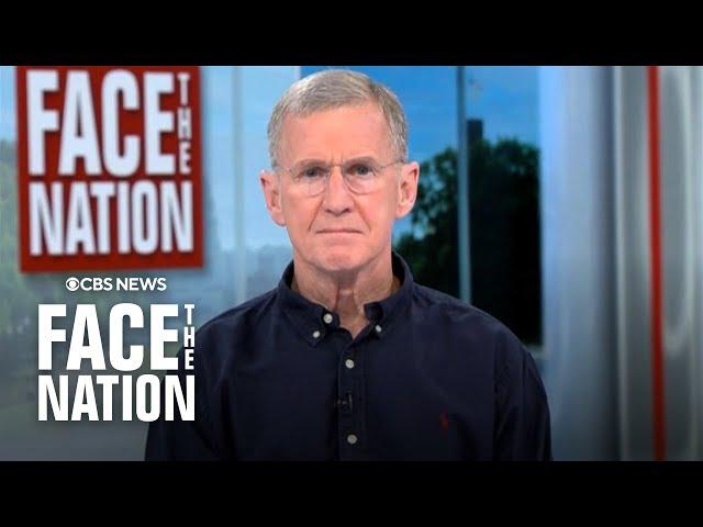 Stanley McChrystal says he is backing Harris because "character is very important"