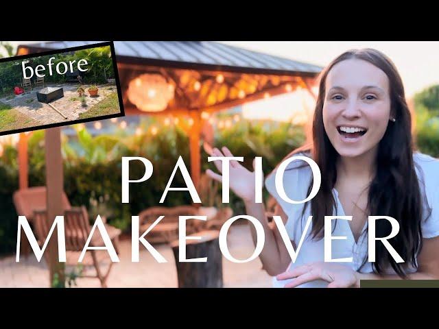 We TRANSFORMED our patio with DIY & thrifting!