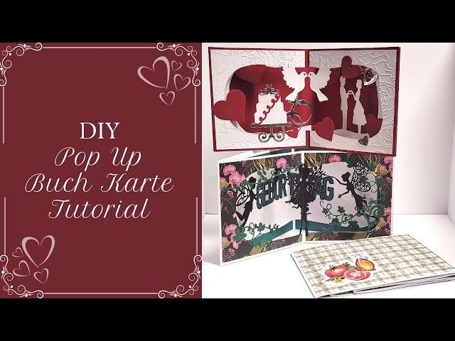 Karten basteln – DIY – Pop Up Buch Karte – für Anfänger - Tutorial