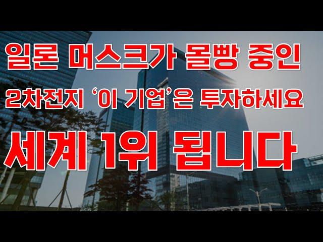 [상한가] 일론 머스크가 몰빵 중인 2차전지 '이 기업'은 투자하세요 세계 1위 됩니다![2차전지관련주, 에코프로비엠, 주식전망, 엘앤에프, 포스코홀딩스, 12월주식전망]