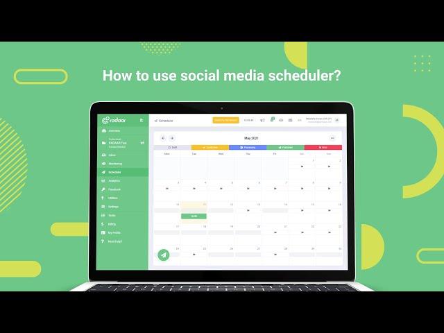 How to use social media scheduler?