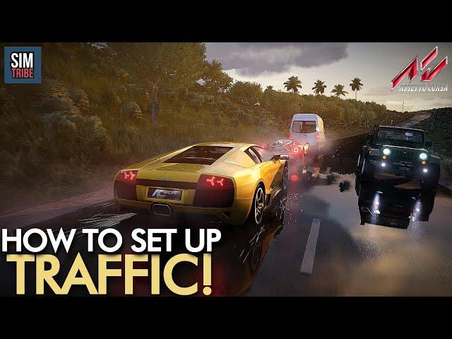 HOW TO SET UP TRAFFIC in Assetto Corsa 2021 | Traffic Cars Pack link in description