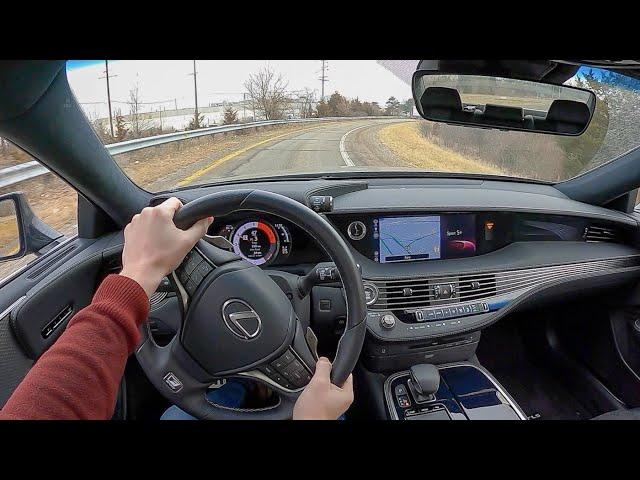 2020 Lexus LS 500 F Sport AWD - POV Test Drive (Binaural Audio)