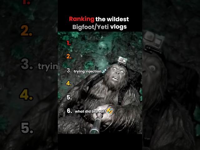 Ranking the wildest Bigfoot/Yeti vlogs  #rank #funny
