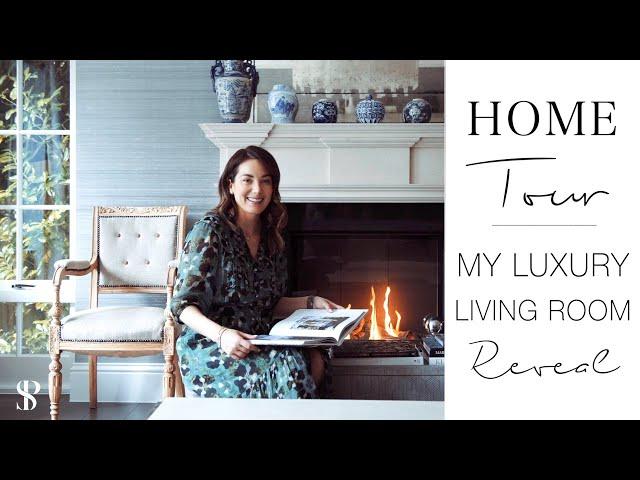 LUXURY LIVING ROOM REVEAL | INTERIOR DESIGNER HOUSE TOUR