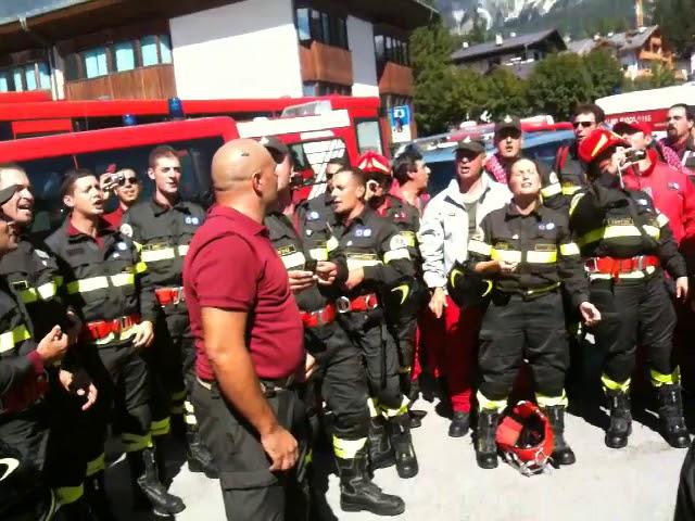 il pompiere paura non ne ha video originale inno vigili del fuoco