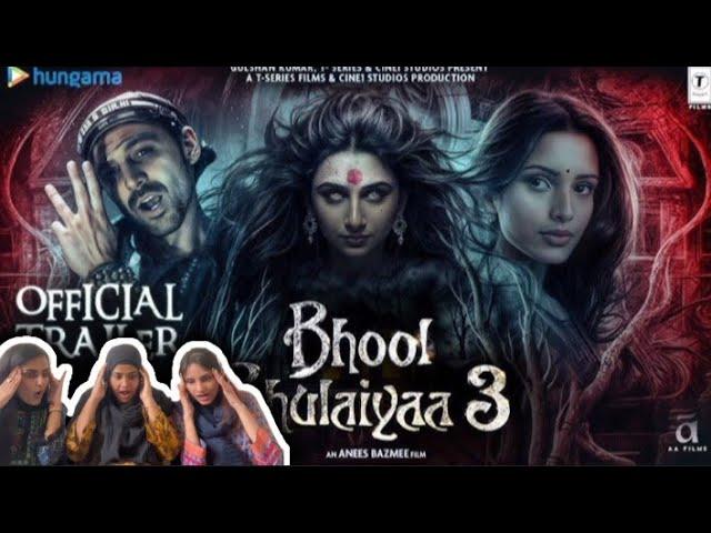 Pakistani Girls Reacting on “Bhool Bhulaiyaa3” Official Trailer || Ft.CrazyHum