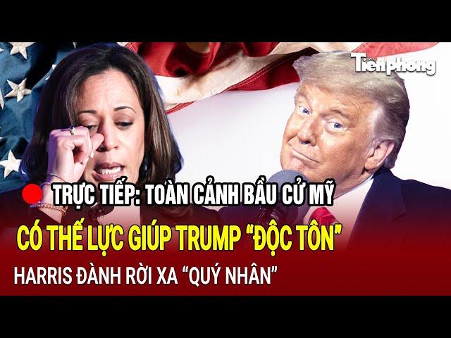 [Trực tiếp] Toàn cảnh bầu cử Mỹ : Có thế lực giúp Trump “độc tôn”,  Harris rời xa “quý nhân”