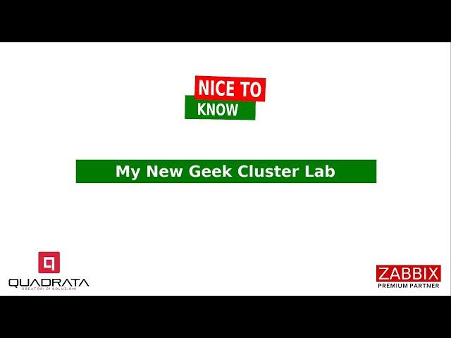 My New Geek Cluster Lab