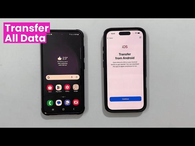 How to transfer All data from Android to iPhone 16 or iPhone 16 Pro