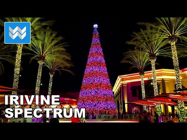 Irvine Spectrum Center | Shopping Mall Destination | Night Walking Tour 【4K】