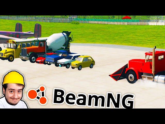 کامیون وحشی در مقابل ماشین های بدبخت  - BeamNG #4