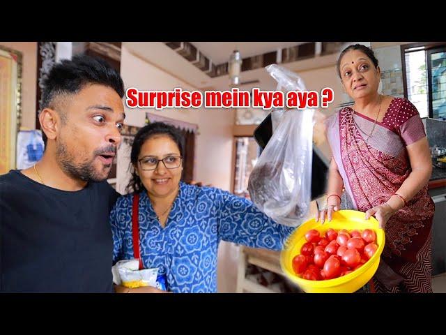 jaydeep ko badi surprise mili aur mummy laye colour vale tomato !