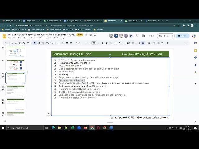 Performance Testing-Demo10-July22-JMeter 5.6-Performance Testing Life cycle, general queries