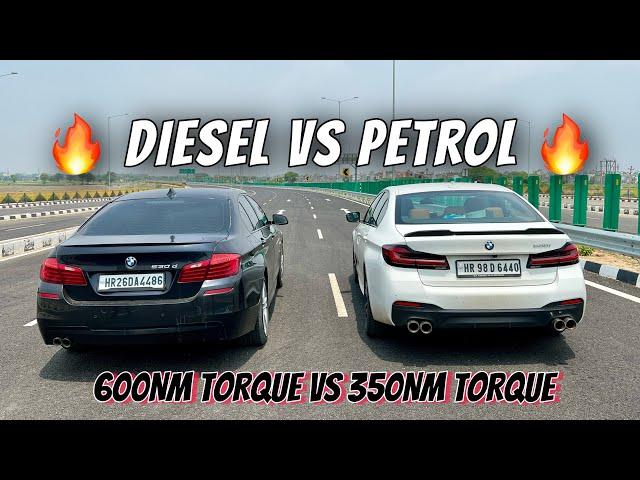 BMW 530d VS BMW 530i : DRAG RACE 