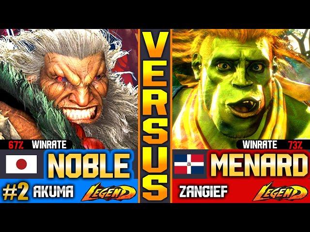 SF6 MenaRD (Blanka Vs Top 2 Akuma) Noble ▰ High Level