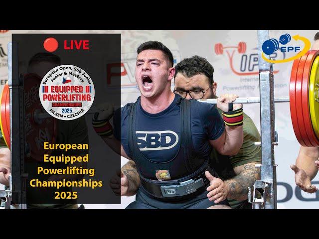  LIVE: Men SJr 83-120+kg  - 2025 European Equipped Powerlifting Championships