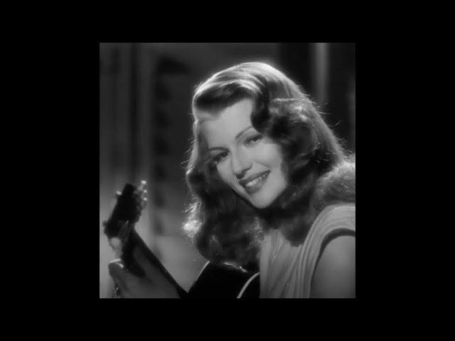 Only time you hear Rita Hayworth's real singing voice, Gilda, 1946