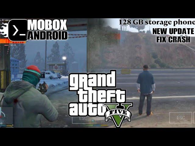 GTA V on Mobox Emulator Android Gameplay test Snapdragon 778G Offline Settings (full Prologue)