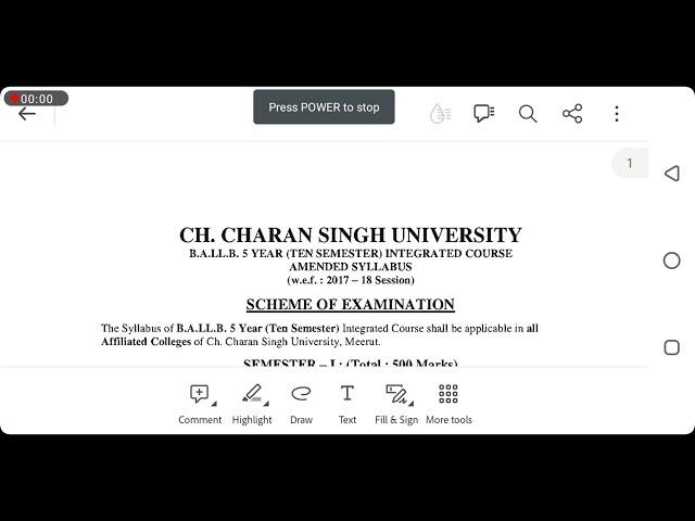 Detailed Syllabus of  CCSU BA LLB (Part 1) (MYTE Law Academy)