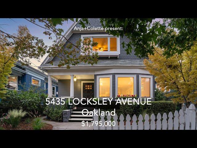 Video Tour of 5435 Locksley Ave, Oakland