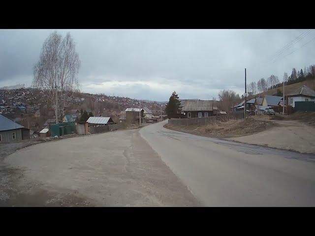 Riding a bike in Gorno-Altaysk, Altai, Siberia, April 2023