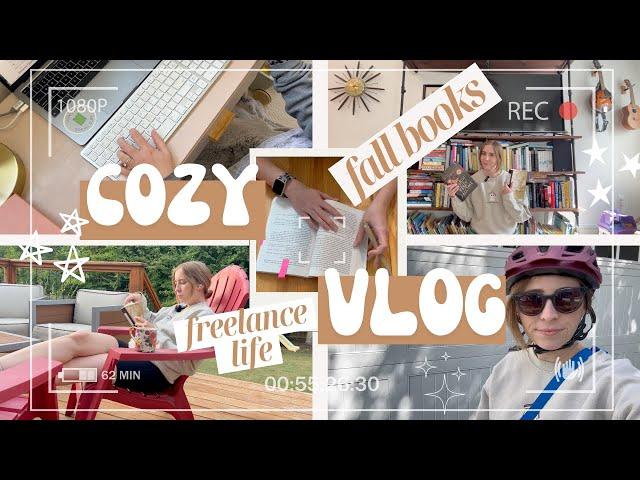 Cozy vlog: Fall book recs, freelancing, and pushing past self-doubt