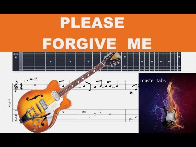 PLEASE FORGIVE ME  | BRYAN ADAMS | Guitar Tab | TUTORIAL #Mastertabs#BestFreeYoutubeMusic #rock