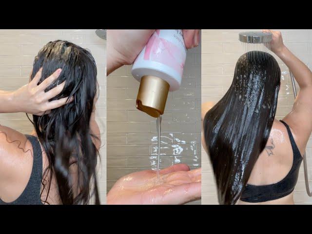 HOW TO WASH YOUR HAIR PROPERLY | Healthy Hair Tips #SHORTS #YouTubePartner