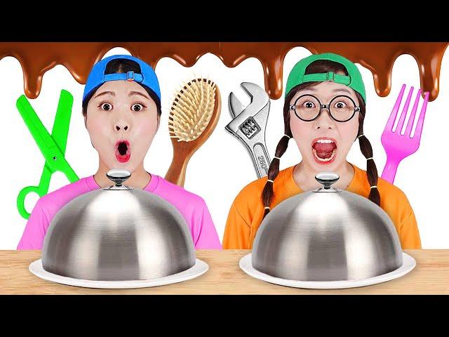 Mystery Food Tool Challenge 복불복 음식 챌린지 DONA 도나