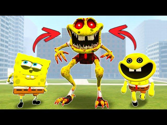 PLAYING AS NEW CURSED SPONGEBOB 3D SANIC CLONES MEMES update in Garry's Mod!