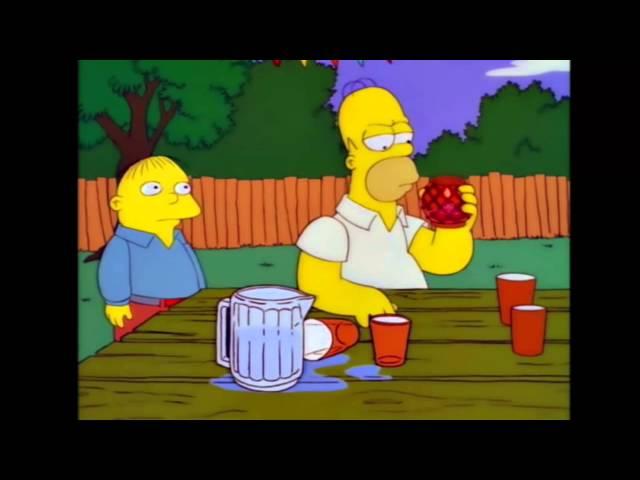 The Simpsons Homer eats chilli