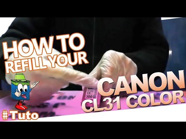 Canon CL-31 Color Cartridge : How To Refill The Cartridge