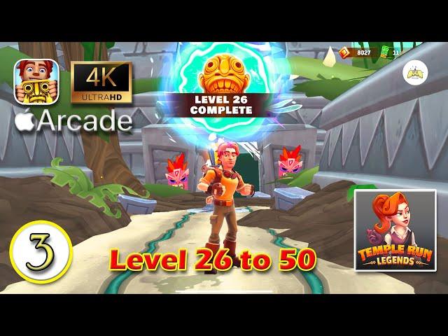 TEMPLE RUN LEGENDS | Mobile Gameplay | Part 3 | iOS Apple Arcade | Level 26 to 50