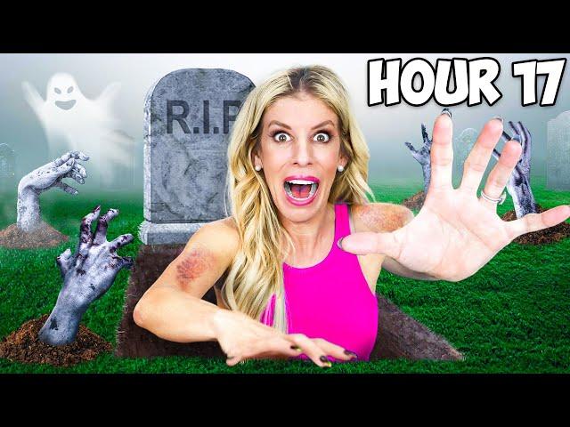 SURVIVING in a GRAVEYARD for 24 Hours