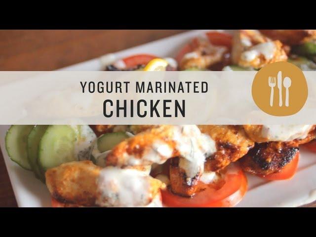 Yogurt Marinated Chicken with Creamy Greek-Inspired Sauce