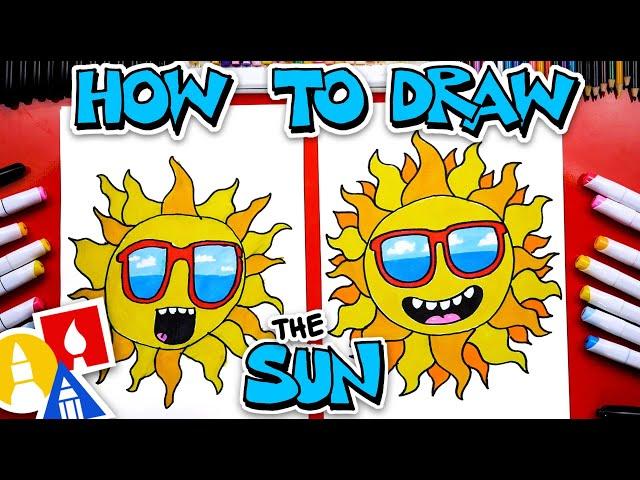 How To Draw A Funny Summer Sun