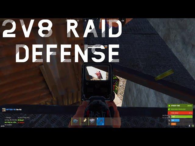 How We Became This Clan's WORST ENEMY... | 2v8 ONLINE RAID DEFENSE | Rust Snowball Progression