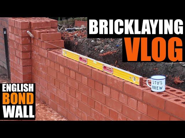 Bricklaying Vlog - Building Brick Wall Continued